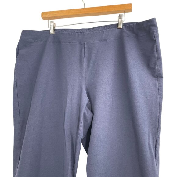 Eileen Fisher Blue Pull On Lounge Pants Womens Plus Size 2X Elastic Waist Casual - Picture 2 of 8